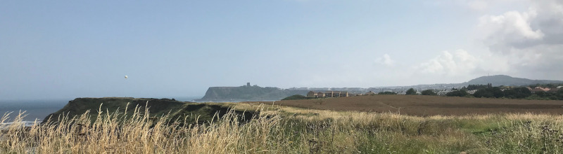 The Scarborough Castle horizon bump is almost recognisable as a ruined castle.