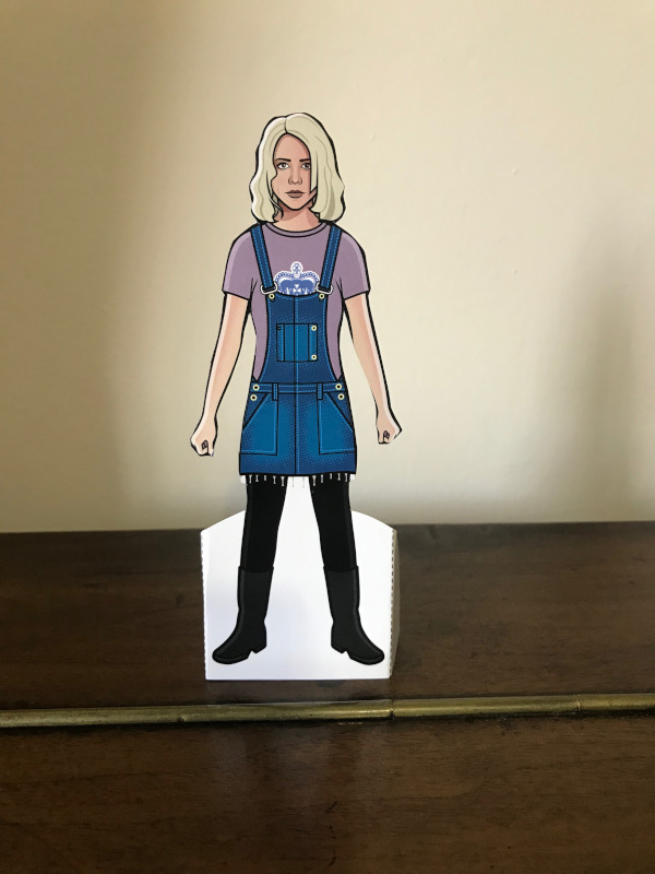 Rose Doll in her short denim dress from Tooth and Claw.