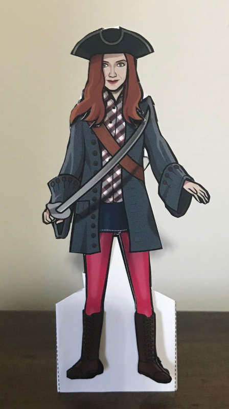 Amy in her Pirate Outfit from Curse of the Black Spot.  Paper Doll.
