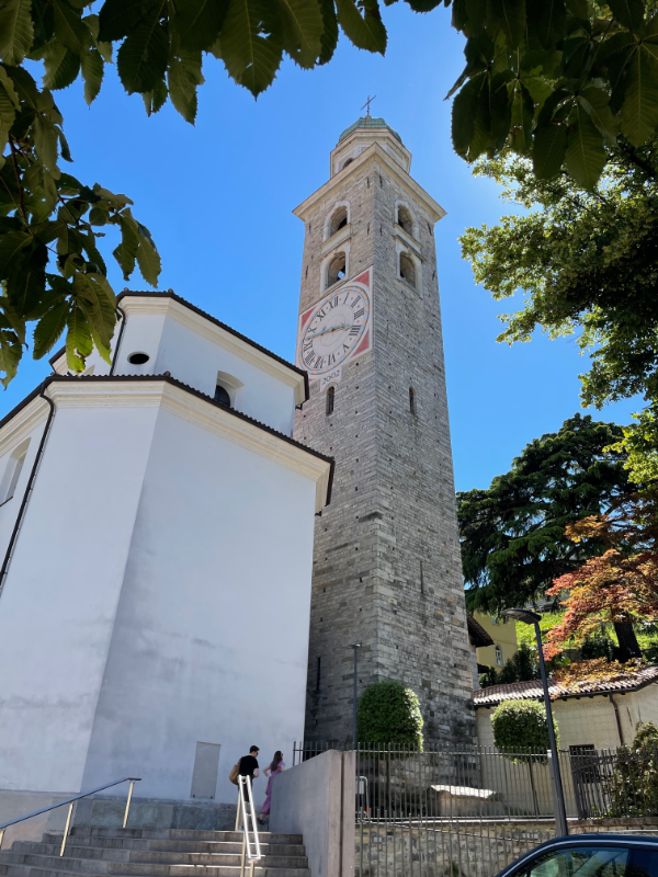 Tall clock tower.