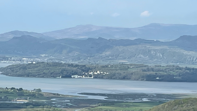 View across the estuary towards Portmeirion
