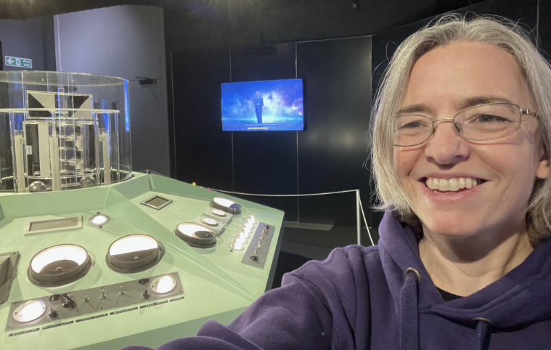 Selfie of me by the Tardis Console