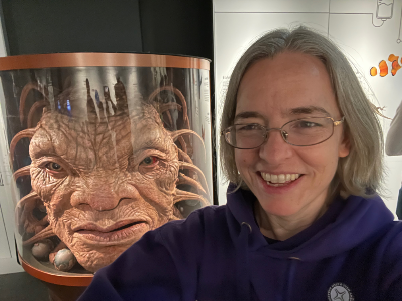 Selfie of me and the Face of Boe.