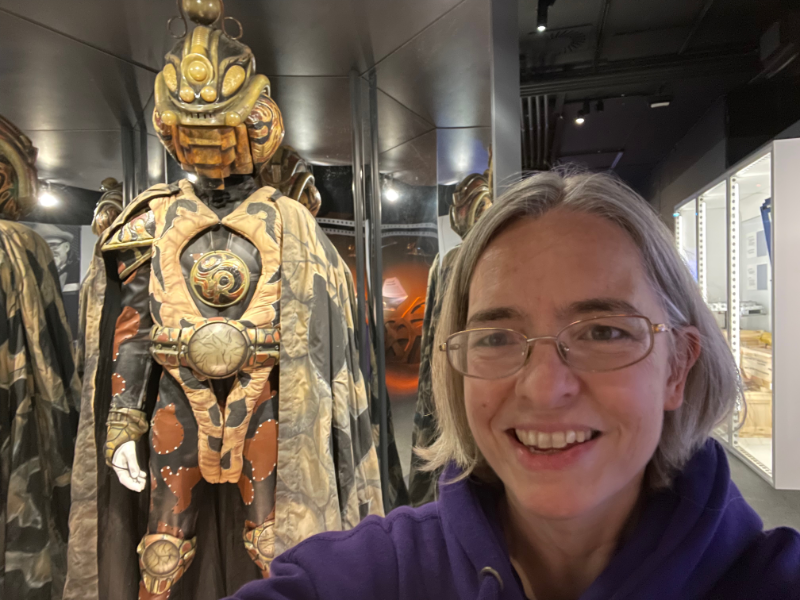 Selfie of me with Omega from the Arc of Infinity.