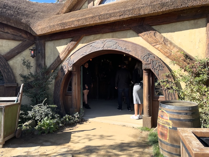 A carved arched entrance to the Green Dragon.