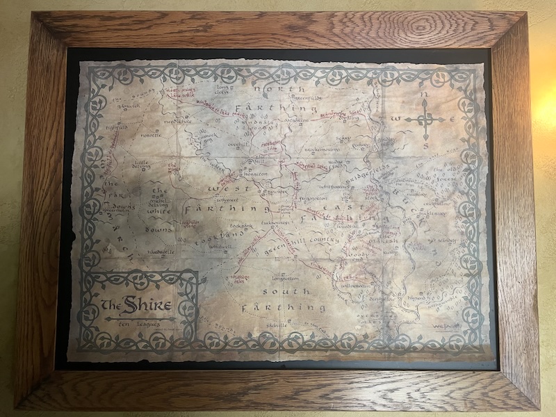 Map of the Shire showing the four Farthings and Buckland..