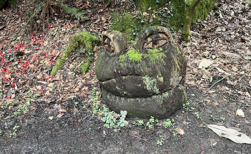 A wooden frog.