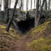 The Cave Entrance from Dark.