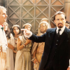 Ainley Master pointing at the Fifth Doctor