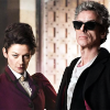 Twelfth Doctor in sunglasses and Missy