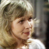 Jo from Doctor Who, looking amused.