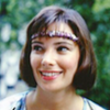 Peri. Head shot.  Wearing band across forehead.