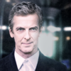 The twelth doctor.  Short hair, slight smile.  Head and shoulders