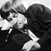 The Second Doctor lying down.